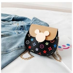 Girls Multi Designer Baguette Purse